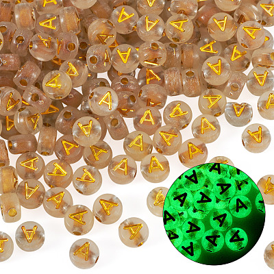 50G Luminous Transparent Acrylic Beads OACR-TAD0001-01A-1
