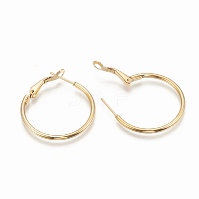 304 Stainless Steel Hoop Earrings STAS-S078-08-60mm-1