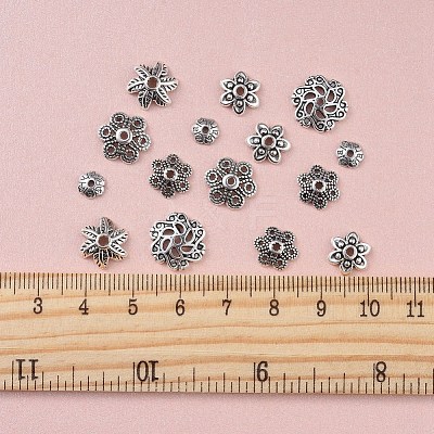Tibetan Style Alloy Bead Caps PALLOY-JP0005-08AS-1