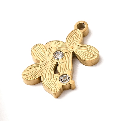 304 Stainless Steel Pendants STAS-K297-02F-G-1