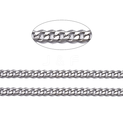 Tarnish Resistant 3.28 Feet 304 Stainless Steel Twisted Chains X-CHS-K010-02P-1