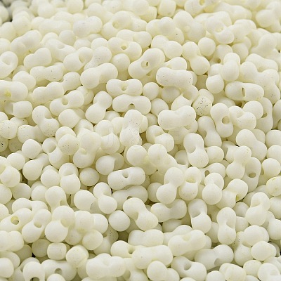 Macaron Color Opaque Frosted Glass Seed Beads SEED-K009-12B-16-1