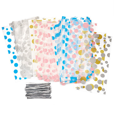 4 Styles OPP Cellophane Candy Storage Bags Sets ABAG-TAC0013-20B-01-1