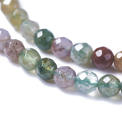 Natural Indian Agate Bead Strands X-G-A129-2mm-03-1