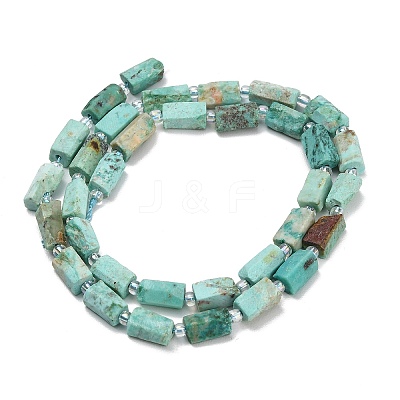Natural Peruvian Turquoise(Jasper) Beads Strands G-NH0072-E04-01-1