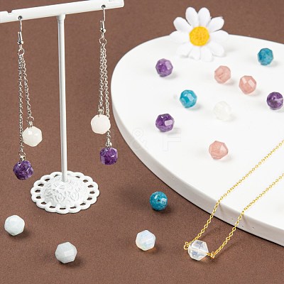 18Pcs 6 Style Natural & Synthetic Mixed Stone Beads G-FS0001-65-1