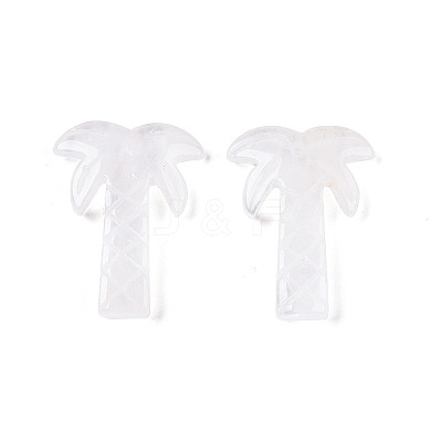 Natural Quartz Crystal Coconut Tree Pendants G-N342-02J-1