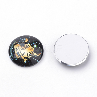 Flatback Glass Cabochons for DIY Projects X-GGLA-S029-25mm-036-1