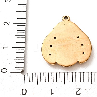 304 Stainless Steel Rhinestone Pendants RB-CBA862B-01G-1