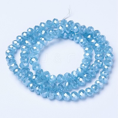 Electroplate Glass Beads Strands EGLA-A034-J3mm-A06-1