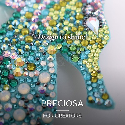 Preciosa® MAXIMA Crystal No Hotfix Flatback Stones Y-PRC-NSS12-80310-1
