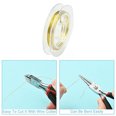 Round Copper Wire for Jewelry Making CWIR-N001-0.4mm-07-1