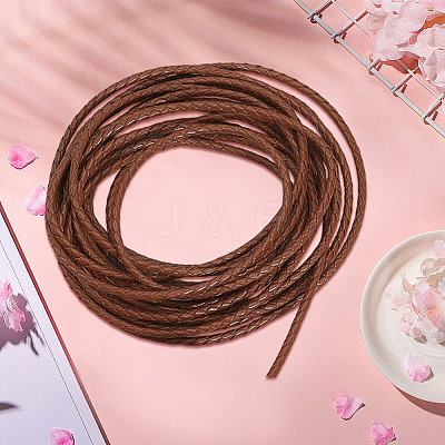 5M Round Braided Cowhide Letter Cord WL-GF0001-34A-02-1