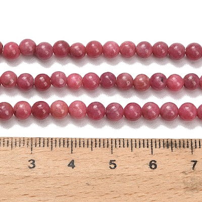 Natural Rhodonite Beads Strands G-F820-K06-4mm-1