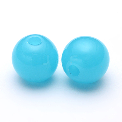 Fluorescent Acrylic Beads LS-MACR-R517-6mm-10-1