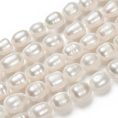 Natural Cultured Freshwater Pearl Beads Strands PEAR-N012-08N-1