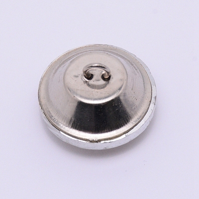 Glass Rhinestone Button BUTT-WH0015-21E-04-1