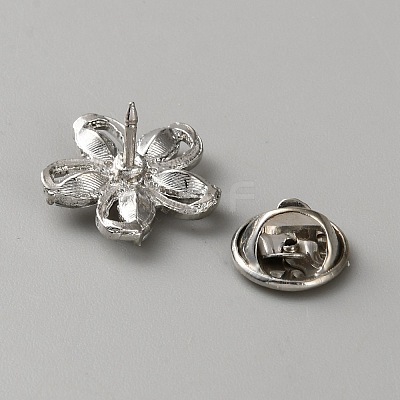 Zinc Alloy Rhinestone Brooches AJEW-WH0816-239P-01-1