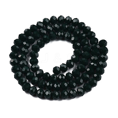 Opaque Solid Color Glass Beads Strands X-EGLA-A034-P4mm-D12-1