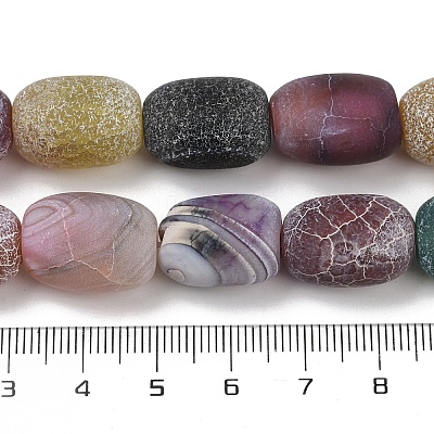 Natural Weathered Agate Beads Strands G-NH0047-B07-02-1