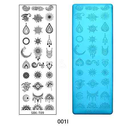 Tarnish Resistant Stainless Steel Nail Art Stamping Plates X-MRMJ-Q044-001I-1