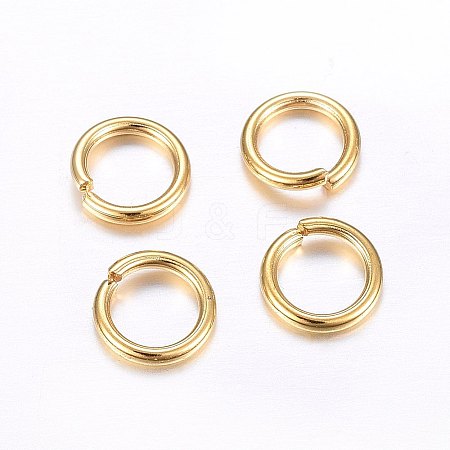 304 Stainless Steel Open Jump Rings LS-STAS-O098-02G-05-1
