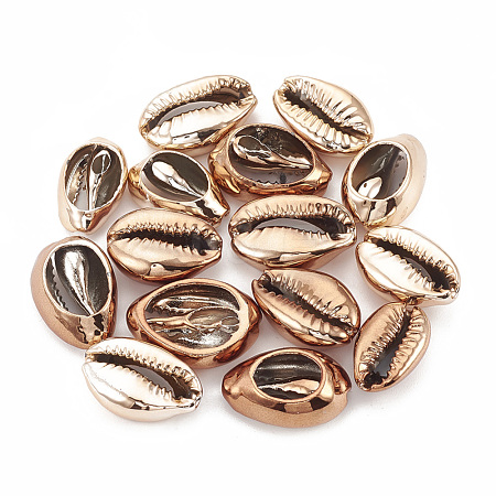 Electroplated Sea Shell Beads SSHEL-S258-06E-1