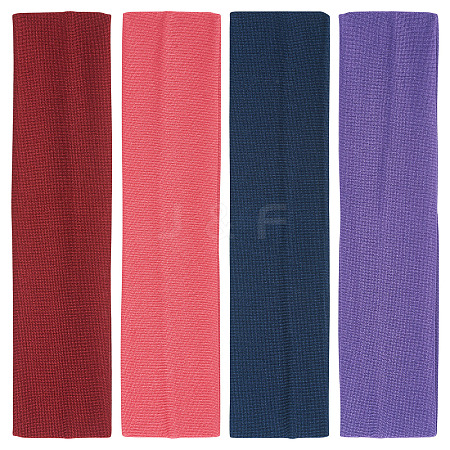 8Pcs 4 Colors Milk Silk Cloth Hair Bands OHAR-TAD0001-01A-1