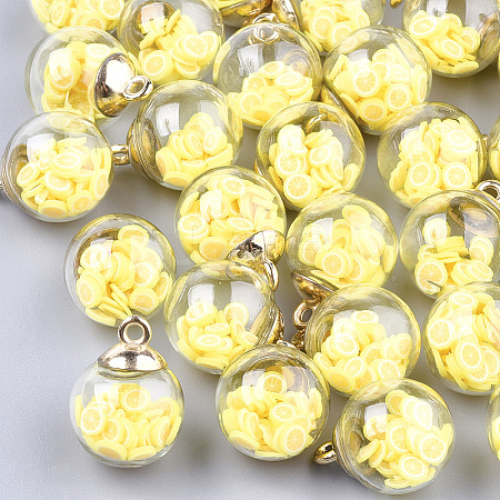 Glass Ball Pendants X-GLAA-T003-01D-1