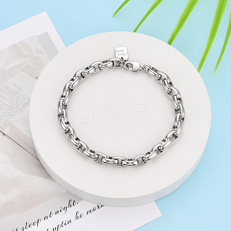 Brass Chain Bracelets BJEW-N032-05P-1