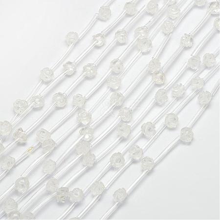 Natural Quartz Crystal Beads G-O156-A-04-1