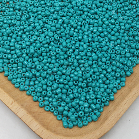 Baking Paint Opaque Colours Glass Seed Beads GlassYWZX2mm-1