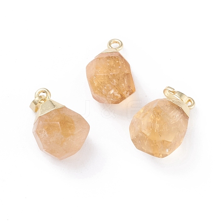 Natural Citrine Pendants X-G-G845-07G-10-1