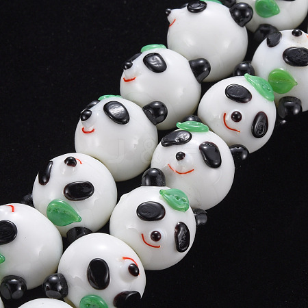 Handmade Bumpy Lampwork Beads Strands LAMP-S194-020-1