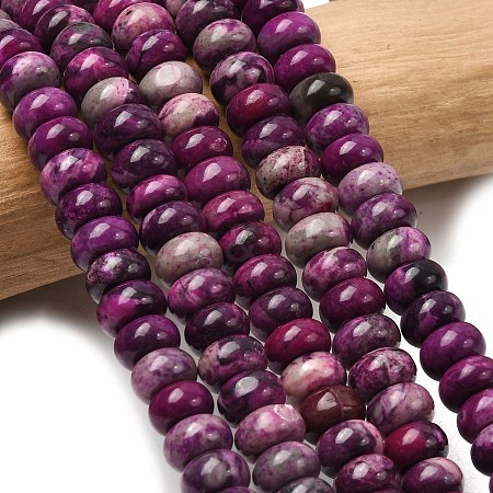 Natural Map Stone/Picasso Stone/Picasso Jasper Beads Strands G-A280-A12-01-1