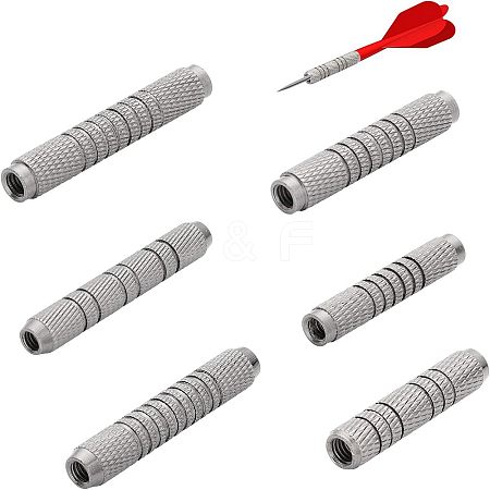 CHGCRAFT 6Pcs 6 Style Iron Dart Barrels for Soft Tip Darts FIND-CA0006-60B-1