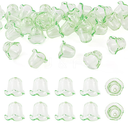 30Pcs Acrylic Bead Caps for Wind Chimes Making TACR-TA0001-69C-1