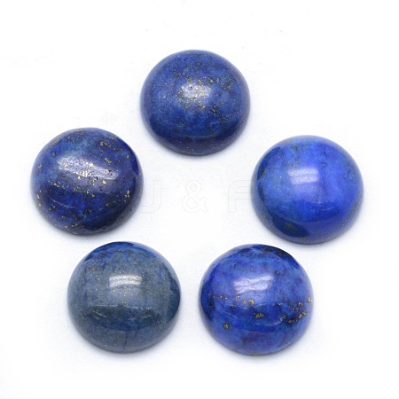 Natural Lapis Lazuli Cabochons G-P393-R11-14mm-1
