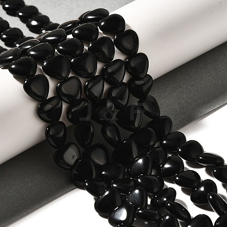 Natural Black Obsidian Beads Strands G-R190-10mm-66-1