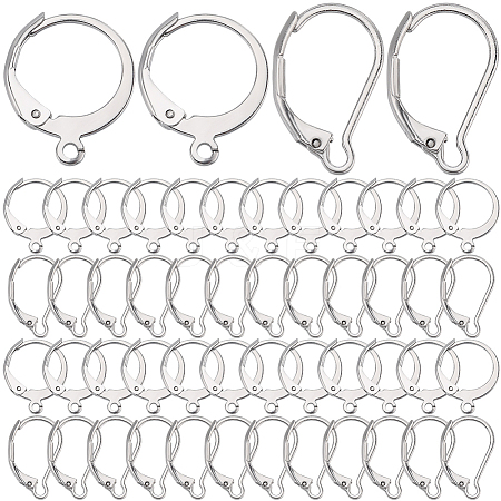 SUNNYCLUE 2 Style 304 Stainless Steel Leverback Earring Findings STAS-SC0008-10P-1