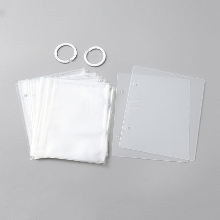 6 Inch PP Loose Leaf Photo Albums AJEW-WH0413-31B-1