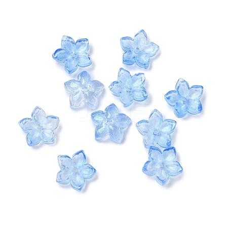 Dyed & Heated Glass Bead Caps X-GLAA-Z019-02N-1