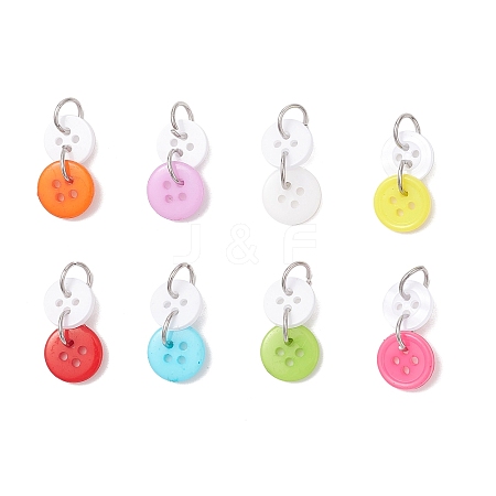 Opaque Acrylic Pendants PALLOY-JF04182-1