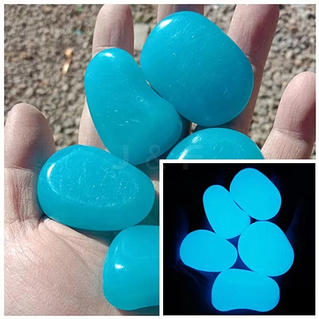 Resin Imitation Luminous Stone Display Decoration PW-WG93589-10-1