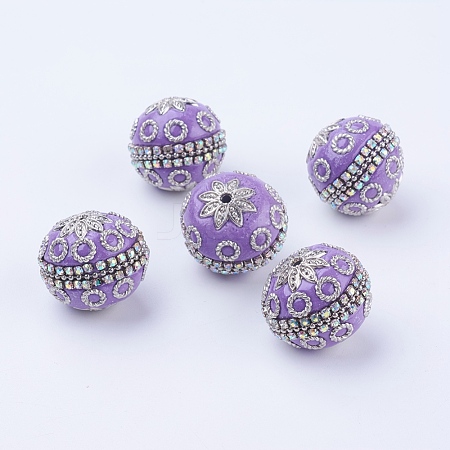 Round Handmade Indonesia Beads IPDL-P001-02D-1