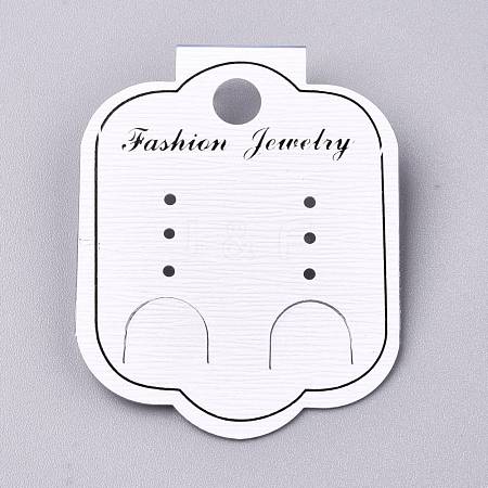 Plastic Jewelry Display Cards DIY-K032-09-1