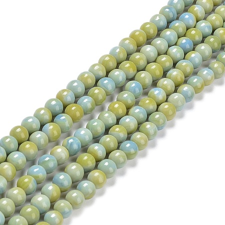 Glass Round Beads Strands GLAA-M044-01C-1