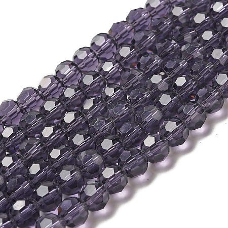 Transparent Glass Beads LS-EGLA-A035-T8mm-D15-1