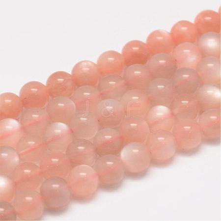Natural Sunstone Beads Strands G-F306-04A-6mm-1