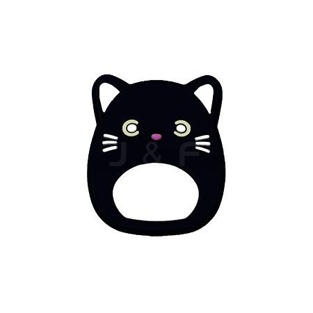 Cat with Unicorn Shape Food Grade Eco-Friendly Silicone Focal Beads PW-WGE97CE-01-1